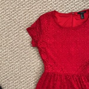 Forever 21 ~ Lace Red Dress